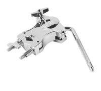 Zinc Alloy Drum Clamp | 360 Degree Rotating Cowbell Holder & Stand Extension | Sturdy Connecting Bracket for Drums/Percussion/Music Stands | Easy Install