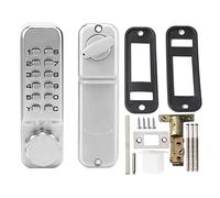 Zinc Alloy Mechanical Door Lock | Weatherproof Keyless Entry No Battery | 1-11 Digit Combo Lock for Home/Office | Stainless Steel Body & Any Order Entry