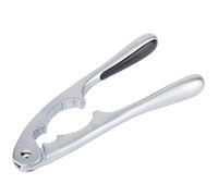 Zinc Alloy Nut Cracker | 3 - Size Sawtooth Grip for Walnuts/Pecans/Hazelnuts | Ergonomic Secure Grip Handle | Sturdy Kitchen Gadget for Hard Shell Nuts