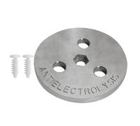 Zinc Anode, Pool Plate, Robust Anti-Electrolysis Defense Preserves Metal Integrity, Stabilizes Skimmer Performance, Water Shield for Indoor Outdoor Pool Maintenance