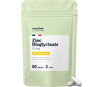 Zinc Bisglycinate 15 mg + Vitamine B6, 60 Gélules Végétales - 2 Mois