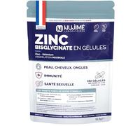 Zinc Bisglycinate 15mg + Sélénium | Assimilation Maximale | Peau, Ongles, Cheveux, Immunité, Fertilité | Fabriqué en France (180 gélules | 6 mois)