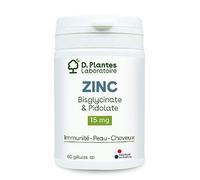 Zinc Bisglycinate et Pidolate 60 gélules