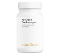 Zinc Bisglycinate - Pastilles à sucer - Vitamines pour la Peau, les Cheveux et les Ongles - Système Immunitair - Goût Naturel de Menthe - Vegan - Sans Gluten - SuperSmart