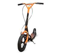 Zinc BMX Scooter for Kids Ages 6+ - 12 inch Big Wheel Stunt Scooters with 360 Degree Handlebar Spin, Height Adjustable, Front & Rear Brakes, Steel Frame, Off-Road Tyres