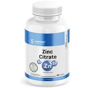 Zinc Citrate | Zinc 15 mg Haute Absorption | Soutien Immunitaire, Peau, Cheveux, Ongles | Formule Véganne INSPORT