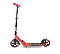 Zinc Cruise Trottinette Pliable avec Cadre en Aluminium léger et réglable en Hauteur avec roulements ABEC 7 Charge maximale 100 kg Rouge et Noir