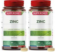 Zinc d'origine végétale - Peau, Cheveux, Ongles, Immunité - Comprimé (Lot de 2)