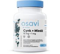 Zinc et Cuivre OSAVI, 15 mg + 1 mg (120 gélules)