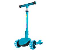 Zinc 3 Wheeled Folding Led Shine Scooter Bleu Enfants