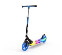 Zinc Trottinette Pliante Big Wheel Lightshow | 20 fonctions d'éclairage, hauteur réglable en 3 étapes, frein arrière à arrêt rapide, pliage facile, hauteur de la poignée de
