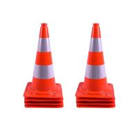 ZincOrange Pack de 8 Cônes de Trafic, Cônes de Sécurité avec Bande Réfléchissante et Matériau PVC pour Sécurité Routière, Parking, Entraînement Sportif et Activités Extérieures (50CM)