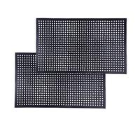ZincOrange Tapis d'Extérieur Rectangulaire Antidérapant Noir, 155cm x 91cm, Anti-Fatigue pour Cuisine, Salle de Bain, Entrepôt