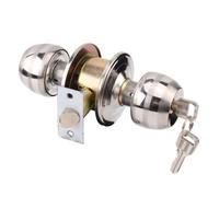 Zincs Alliage Porte Ronde Bout À Bout Bouton D'entrée Verrouillage Des Portes Porte Intérieure Pour Le Couloir Salle Bain Facile À Installer