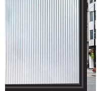 Zindoo Film Fenetre Anti Regard Film Occultant Fenêtre Brise Vue Fenetre Film pour Vitre Motif Rayure 44.5x200cm Anti-UV Autocollant Opaque Bon Intimité pour Bureau Chambre Cuisine Salle de Bain