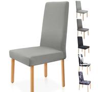 Zindoo Housse de Chaise 6 Pièces,Housse Chaise Universel Extensible Amovible Lavable Moderne pour Protéger, Habiller et Rénover des Chaises de Salon Salle à Manger Hotel Restaurant Cuisine Jardin