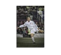 Zinedine Poster d'action classique sur toile Motif Zidane 30 x 45 cm