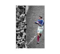 Zinedine Zidane Impression sur toile pour salon, chambre à coucher 30 x 45 cm