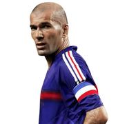 Zinedine Zidane (Pose) Découpage du Copain à mi-Corps