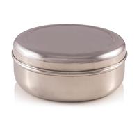 Zinel Masala Dabba Boîte à épices/avec 7 Compartiments et 2 couvercles en Acier Inoxydable, Silver, 16 cm