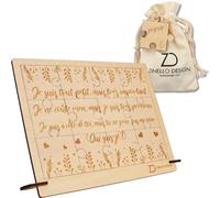 ZINELLO DESIGN Puzzle Annonce Grossesse Qui suis-Je - en Bois avec Cadre
