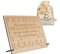ZINELLO DESIGN Puzzle Veux-tu être ma Marraine - Bois 12 Pièces avec Cadre | Format 21 x 15 cm avec cadre, pochette en coton et pièce « Surprise ! » incluses pour révéler une demande de marraine adulte