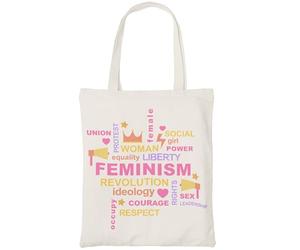 Zinello Design - Tote bag 100% coton réutilisable, anses longues - plusieurs designs : Futur Papa, Retraite, Maîtresse, Marraine, Mamie, Girl Power, Feminism