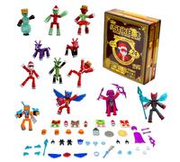 Zing Calendrier de l'Avent Stikbot Compte à rebours Figurines à collectionner « Hero Save Christmas » Comprend des Stikbots exclusifs et des articles de collection exclusifs. Créez une animation Stop