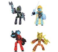 Zing StikBot Legendz Series 2 - Comprend MERC, Doctor Nevermore, Bolt, Kallista - Figurines et accessoires de collection, animation Stop Motion, à partir de 4 ans