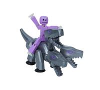 Zing StikBot & Mega Monster Stop-Motion Animation Pack - Figurine exclusive, jouet créatif pour enfants à partir de 4 ans (argent + violet lavande)