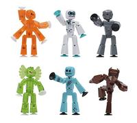 Zing Stikbot Monster Loup-garou et Cyborg Pack de 6 figurines Stikbot à collectionner Monster Animation Stop Motion, idéales pour les enfants à partir de 4 ans
