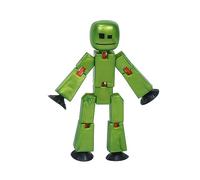 Zing StikBot Single Pack - Comprend 1 StikBot - Figurines d'action et accessoires de collection, animation Stop Motion, à partir de 4 ans (olive métallique)