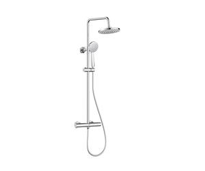 Zing2 Barre de douche thermostatique rigide réglable Chromé