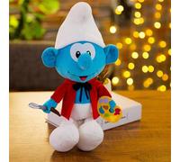 zingking Anime Cartoon Schtroumpfs Peluche, Mignon Esprit Bleu Doux Peluche Poupée Enfants Anniversaire Cadeau De Noël 40 Cm C