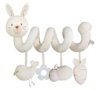 zingking Jouet Poussette Bebe, Jouet de Poussette pour Bébé, Animaux en Peluche en Spirale Suspendus de Berceau, d'activité sensorielle éducative grinche,Spirale d'activité bébé (Lapin)