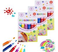 zingking Lot de 3 stylos à pop-corn 3D, stylos magiques avec effet pop-corn, stylos à encre 3D, stylo artistique, marqueur créatif pour scrapbooking et projets d'art