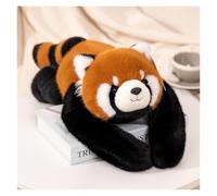 zingking Peluche mignonne lestée - Animaux en peluche Kawaii Bear Panda - Jouet doux - Coussin pour enfants, garçons et filles (panda rouge, 65 cm)