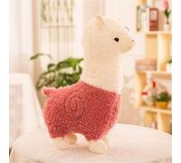 zingking Peluche mignonne poupée mouton coussin (rose, 45 cm)