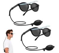 zingking Prank Water Glasses,Hidden Water Shooting Sunglasses for Adults,Funny Squirt Glasses with 90ml Refillable Water Reservoir, for Beach, Pool, BBQ, Birthday Pranks（2 pièces）