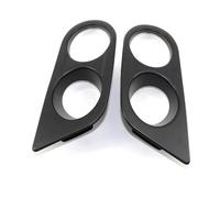 Zingori 1 paire de conduits d'air Surround pour BMW E46 M3 2001 - 2006, pare-choc pour avant de voiture, couverture de phare antibrouillard double pour trou(1 Pair Black)