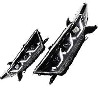 Zingori Assemblage de phare de voiture Lot de 2 phares pour double projecteur pour Toyota pour Highlander et pour Kluger 2012-2014