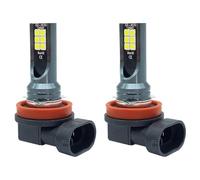 Zingori Feu arrière de voiture Ampoules de phares antibrouillard LED H11 H8 H4 H7 H1 H16 H3 H10 9005 HB3 9006 HB4 6000K 3000K 12000K 4300K, 2 pièces(6500K,9005/HB3)