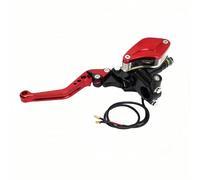 Zingori levier d'embrayage de frein de moto Levier de frein pour moto 12,7 mm pour maître-cylindre, gaine refoulement d'huile pour flexible, transfert universel(Noir)