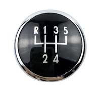 Zingori Pommeau de levier de vitesse de voiture Couvercle de capuchon d'emblème levier pour vitesse style voiture pour 9N 9N2 GTI 2002 2003 2004 2005 2006 2007 2008 2009 2010(Noir,5 Speed)