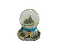 ZINGS - Boule de neige Madrid - Classic - Résine, Verre, Cristal - Transparent - 6 x 5.5 x 6 cm - Monument de Madrid - Cadeau souvenir
