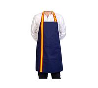 Zings Tablier de cuisine à bavette Drapeau de l'Espagne - Couleur Bleu