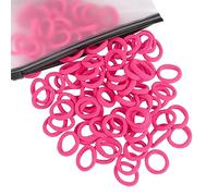 Zingso Lot de 100 Élastiques à Cheveux pour Bébé et Fille - Mini Nœuds en Nylon Souple - Grand Choix de Couleurs pour Enfants