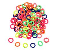 Zingso Lot de 100 mini élastiques à cheveux colorés pour filles