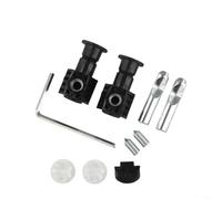 Zingué pour fixation murale WC Kit contenant des boulons et un boîtier pour une fonctionnalité de fixation complète de la cuvette (noir)