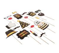Zink 25 Accessoires pour photomatons d'anniversaire - 25 Accessoires Multicolores « Joyeux Anniversaire » pour Adultes et Enfants